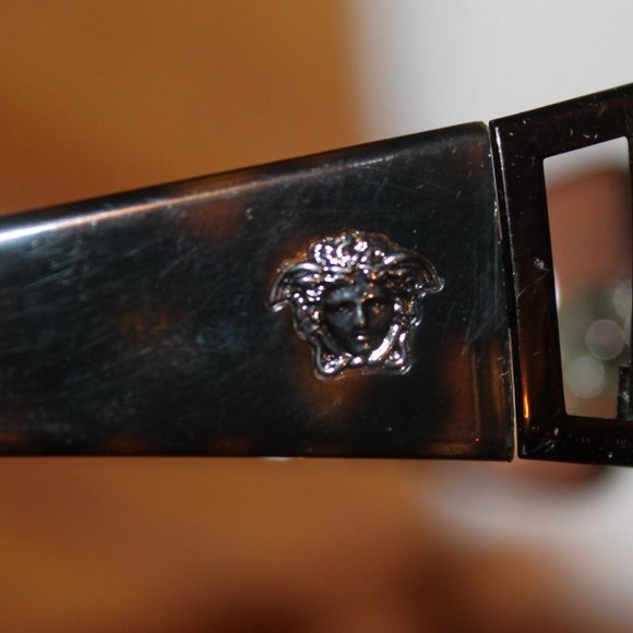 Vintage 90s Versace Jean couture ringer Shirt + Glasses - Picture 10 of 16